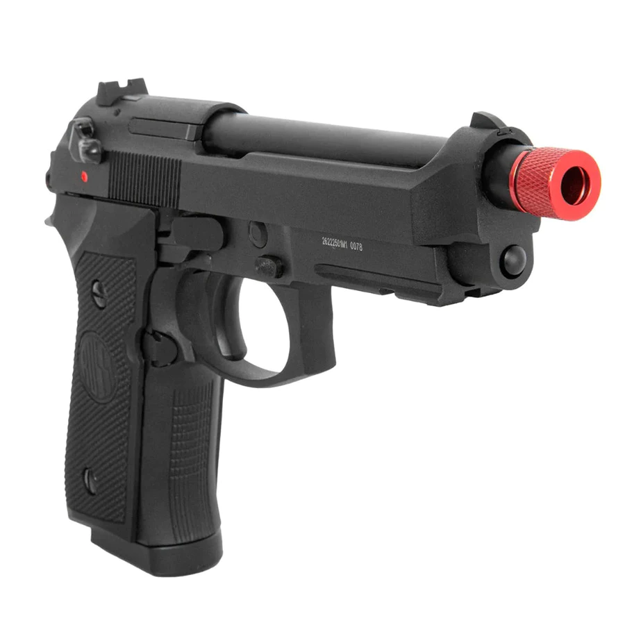 Pistola Airsoft Rossi M92 Preta GBB 6mm - Blowback, Full Metal, Disparo Automático e Semi - Alimentação Green Gás imagem 3